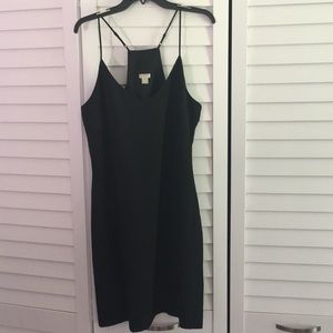 JCrew black straps dress